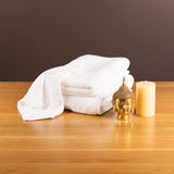 Gentle Natural Bamboo Cotton Bath Towel, White