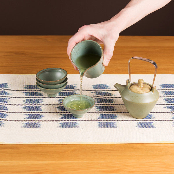 Tea Set, Blue Green
