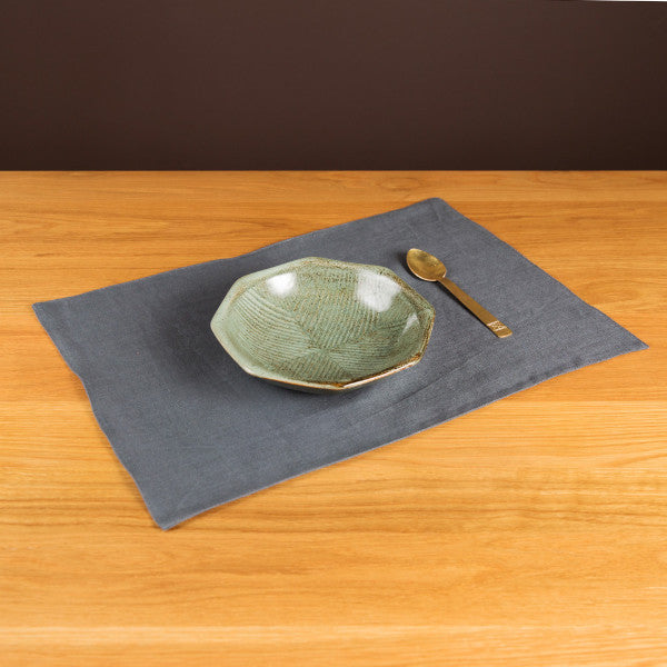 The Gourmet French Linen Placemat, Tile Gray