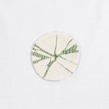 Tie Dye Sunflower Pattern Handmade Coaster, Avocado