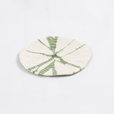 Tie Dye Sunflower Pattern Handmade Coaster, Avocado