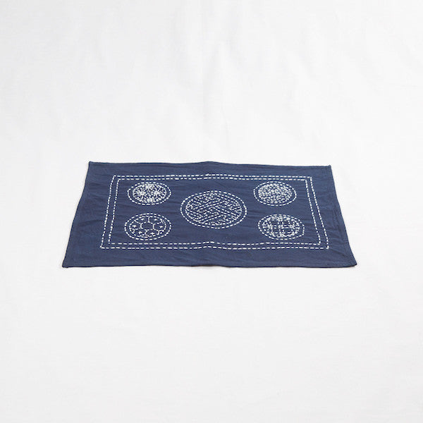 Hand-stitched Cotton Handmade Placemat, Circle