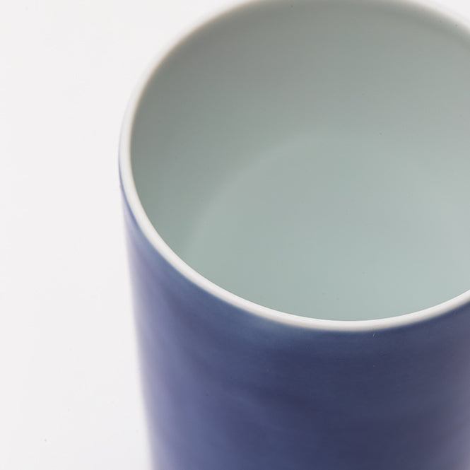 Hirado Paper Thin Sake Cup, Blue