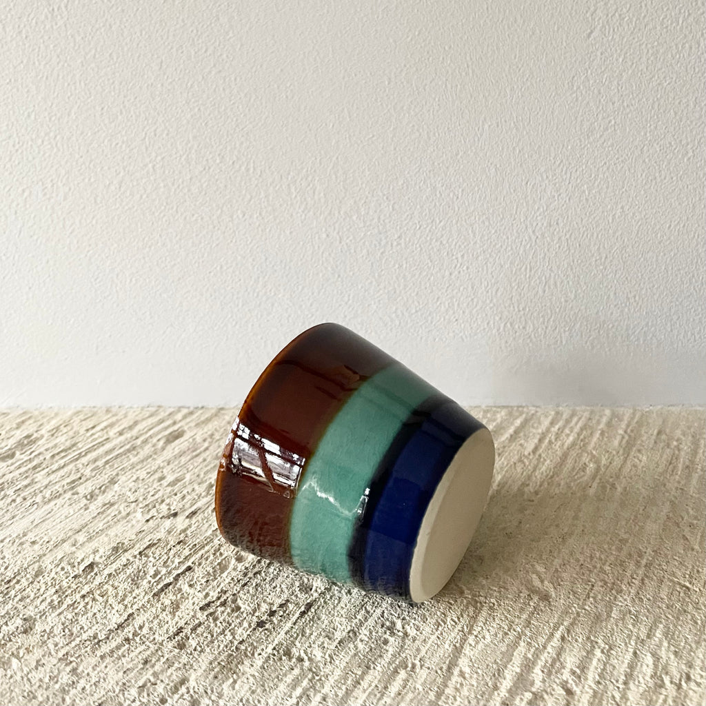 Mino Cup, Brown/Green/Blue