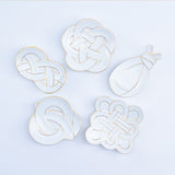 Engimono Plate, Plum Knot