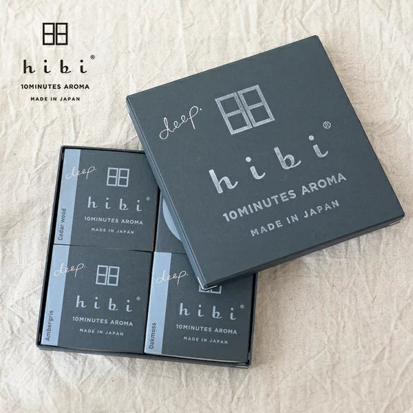 [Gift Box] - Hibi 10 Minutes Aroma Japanese Incense, Deep Fragrances