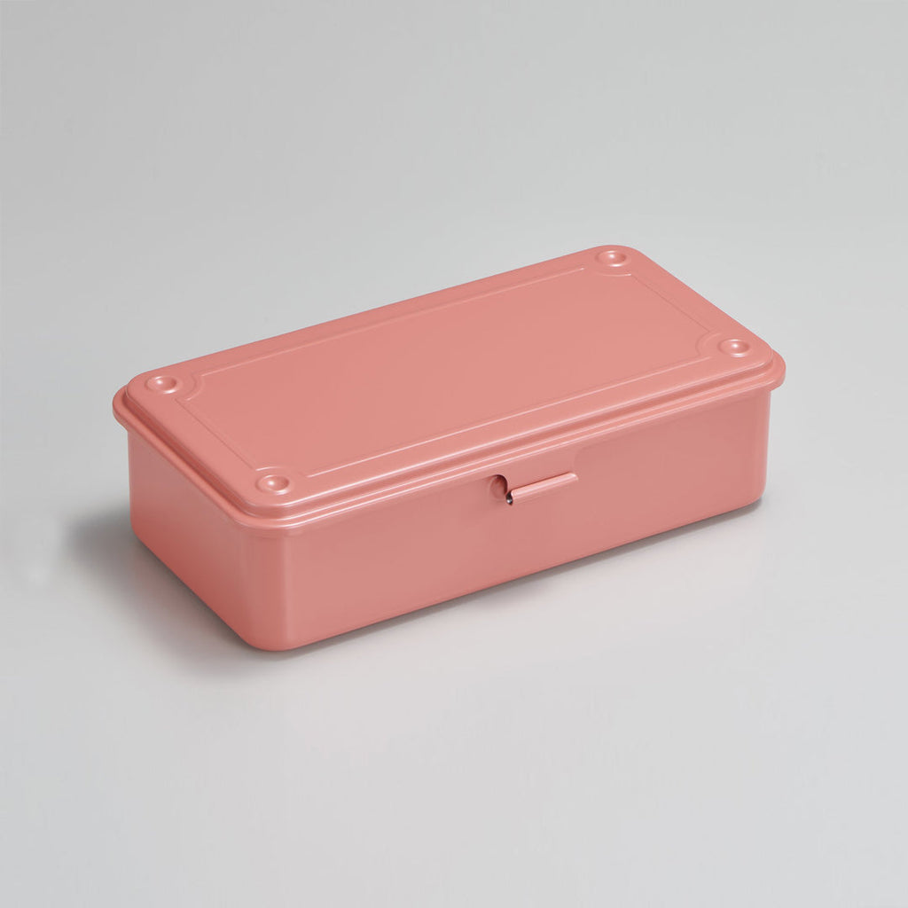 Steel Stackable Storage Box, Coral
